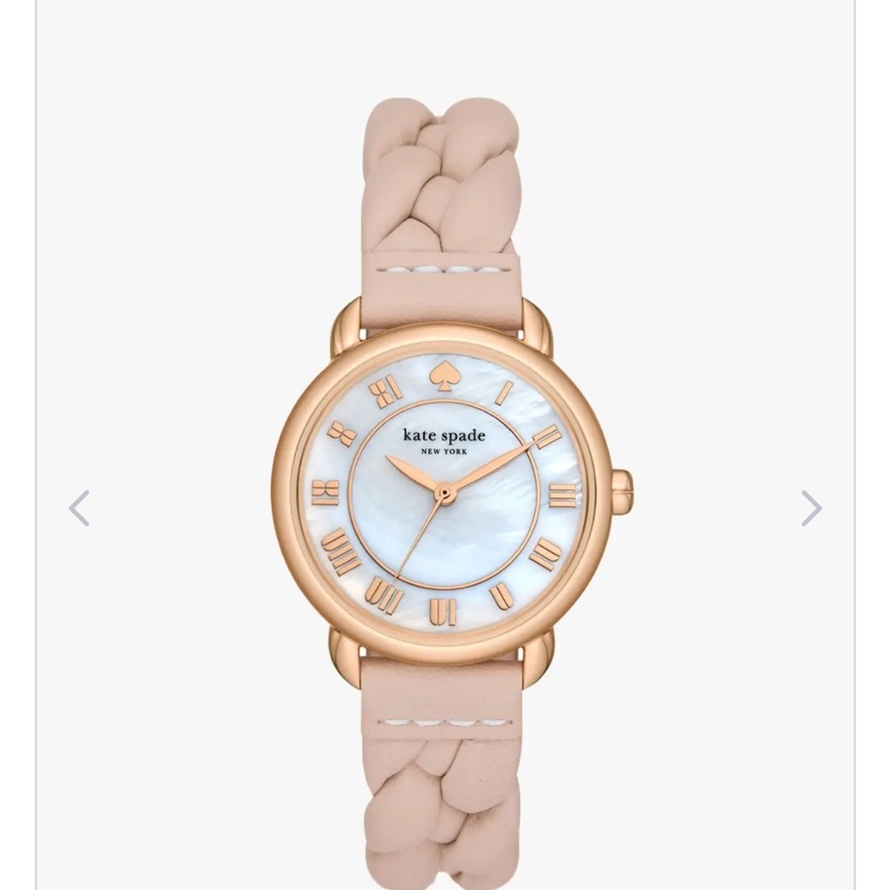 Kate Spade Blush and Rose Gold Braided Watch